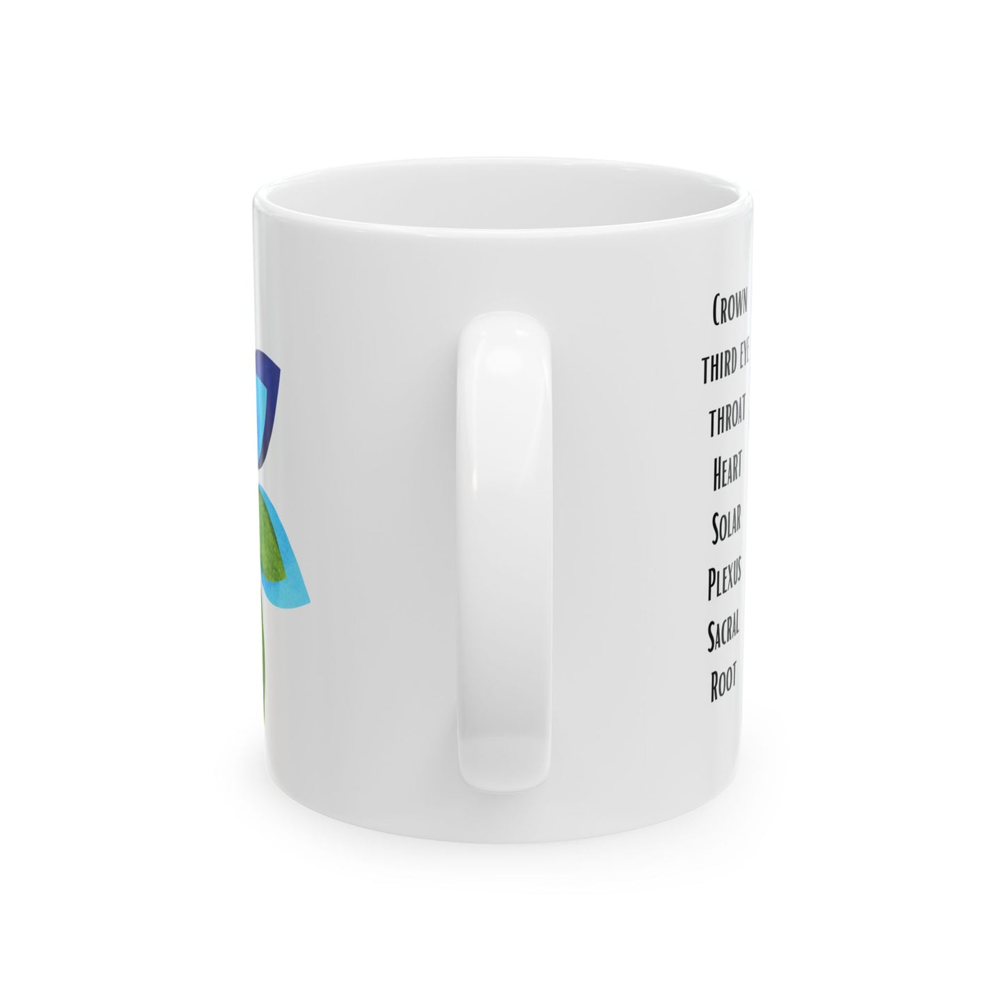 7 Chakra Bija Mantra Ceramic Mug, (11oz)